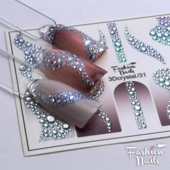 Слайдер Fashion Nails 3D Crystal 31