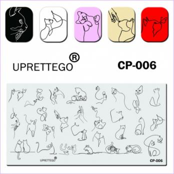Пластина для стемпинга UPRETTEGO CP-006