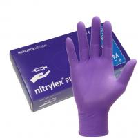 Перчатки нитриловые Mercator Medical, 100шт, фиолетовые (M)