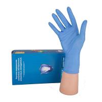Перчатки нитриловые Safe&Care, 200шт, голубые (S)