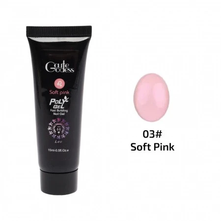 Акригель Cute Godes Soft Pink, 15мл, №3