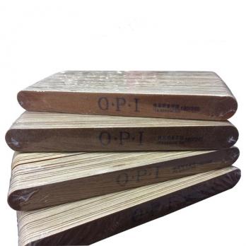 Пилка 100/150 деревянная основа, овал, OPI